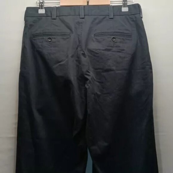 Banana Republic Men's Sz 33x30 Emerson Straight Flat Front Gray Navy Chino Pants - Picture 9 of 12